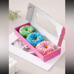 Socks - Men’s Funny Donut Design Crew Socks, NEW, One Size
